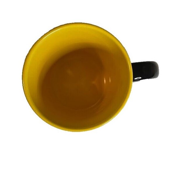 Cosplay Iconic DC Comics Batman Bat-Signal Logo Coffee Mug/Cup Black and Yellow - Picture 4 of 4